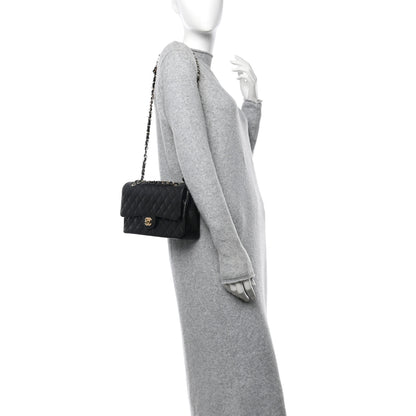Chanel Caviar Quilted Medium Double Flap Black 2 of 10