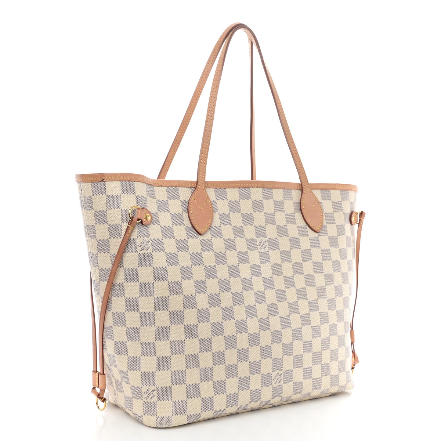 Damier Azur Neo Neverfull MM Rose Ballerine