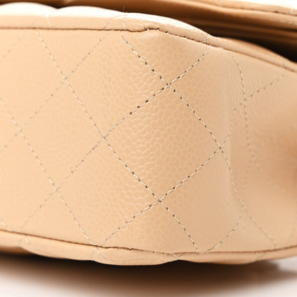Chanel Caviar Quilted Medium Double Flap Beige 10 of 10