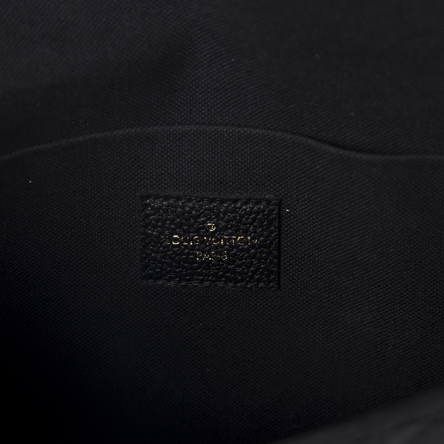Louis Vuitton Empreinte Pochette Felicie Chain Wallet Black 6 of 9