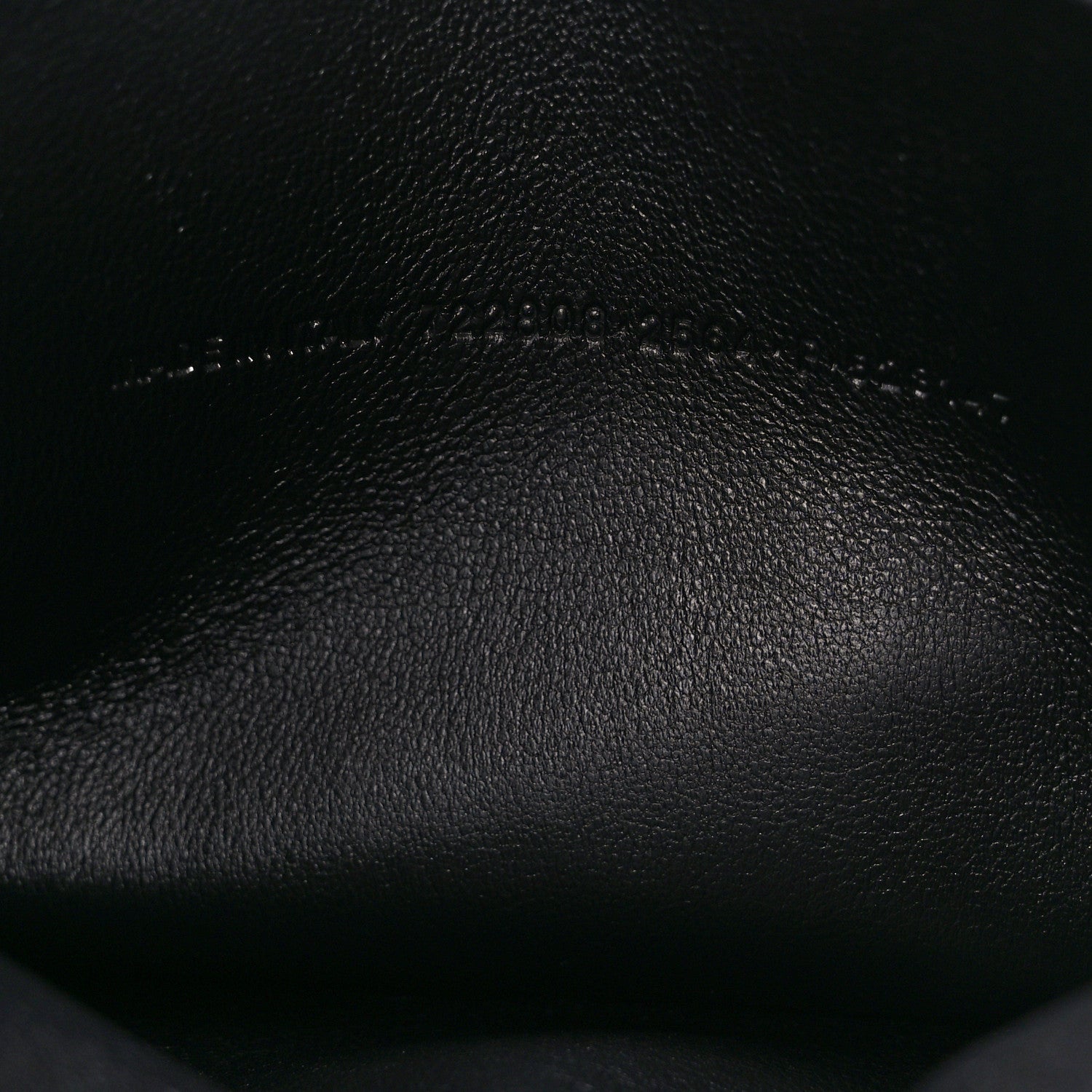 Balenciaga Shiny Metallic Calfskin Crocodile Embossed Hourglass Flap Flat Pouch Dark Bronze 7 of 11