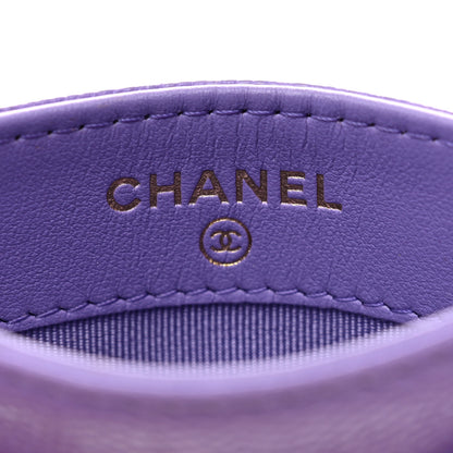 Chanel Caviar Quilted Wallet Purple 6 of 9