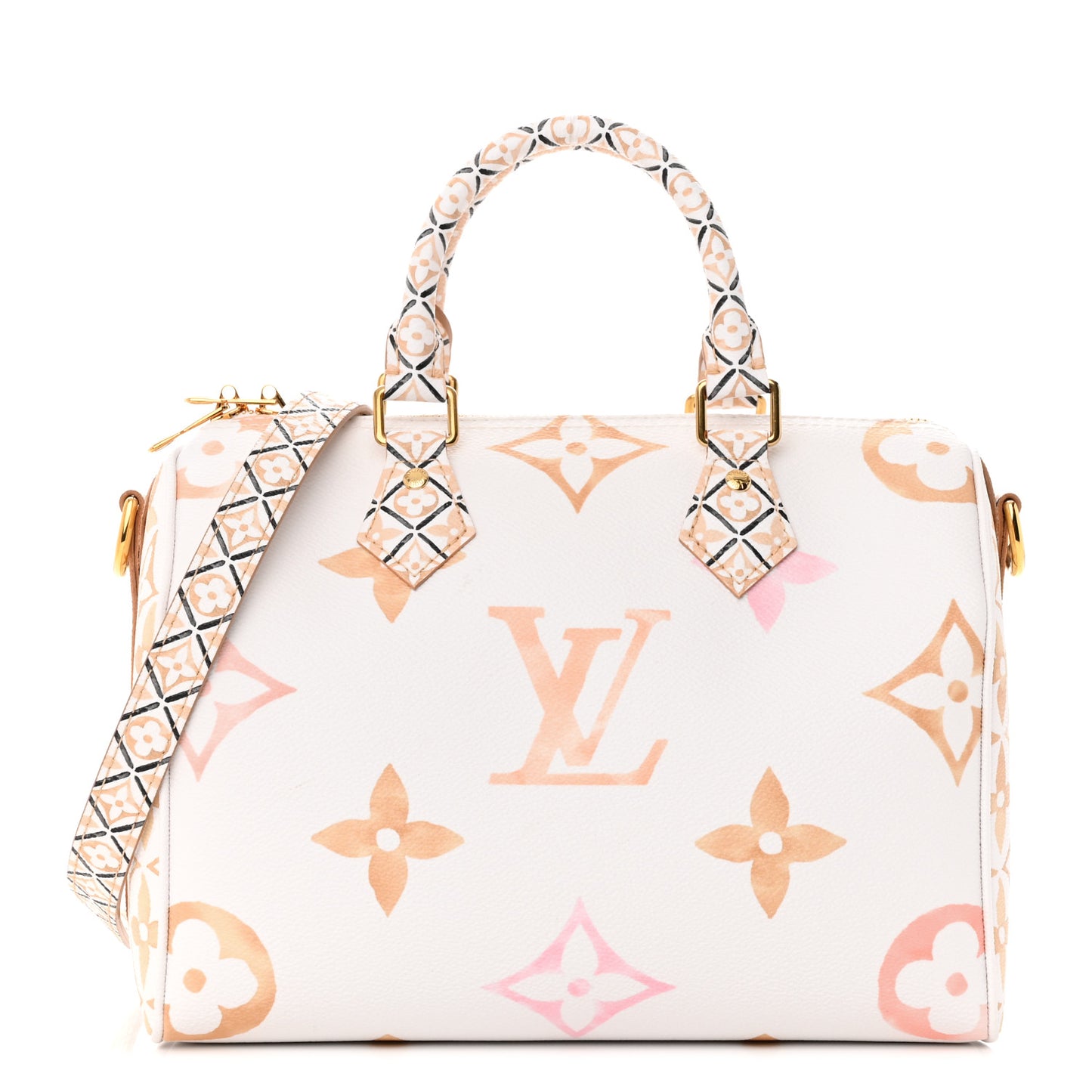 Monogram Giant By The Pool 2.0 Speedy Bandouliere 25 Beige