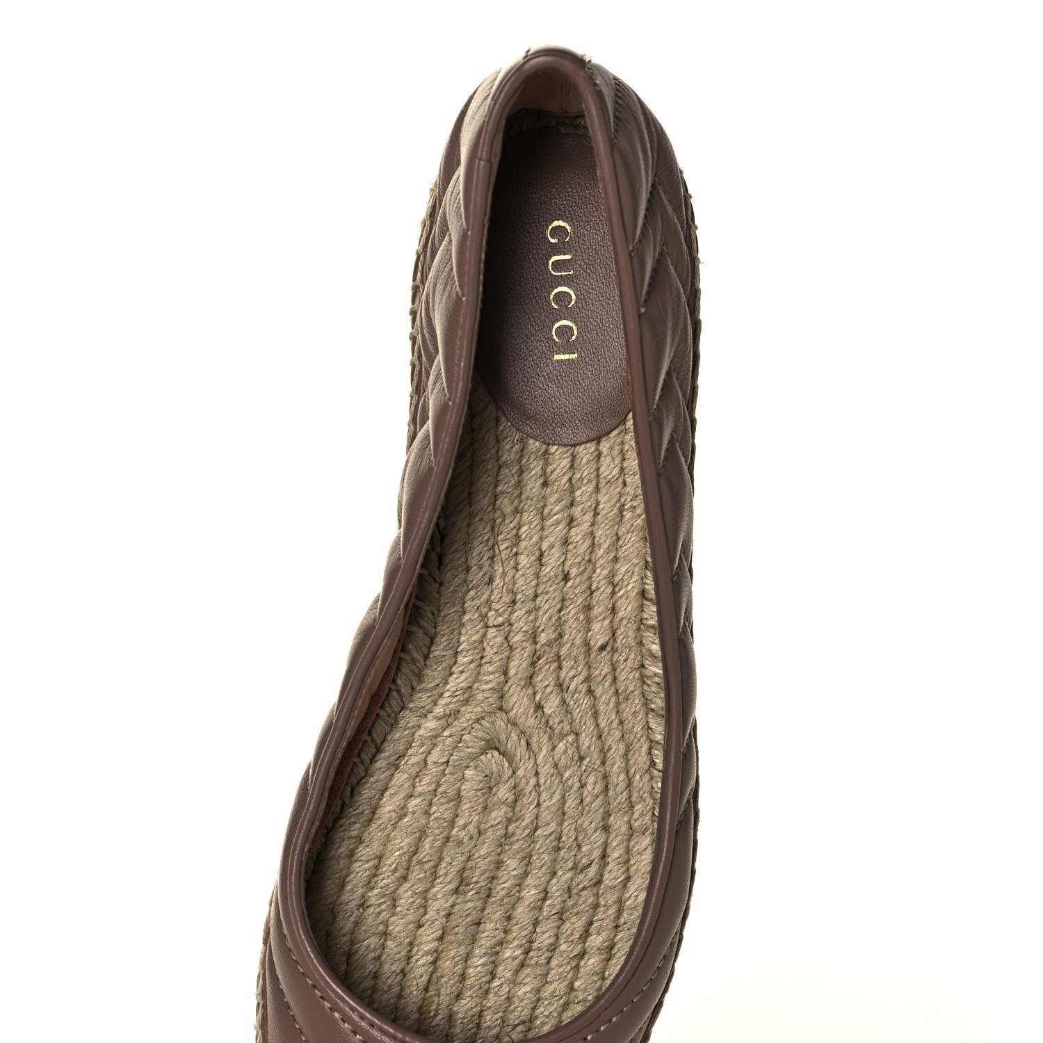 Gucci Nappa Matelasse GG Marmont Espadrilles 38.5 Tan 8 of 11