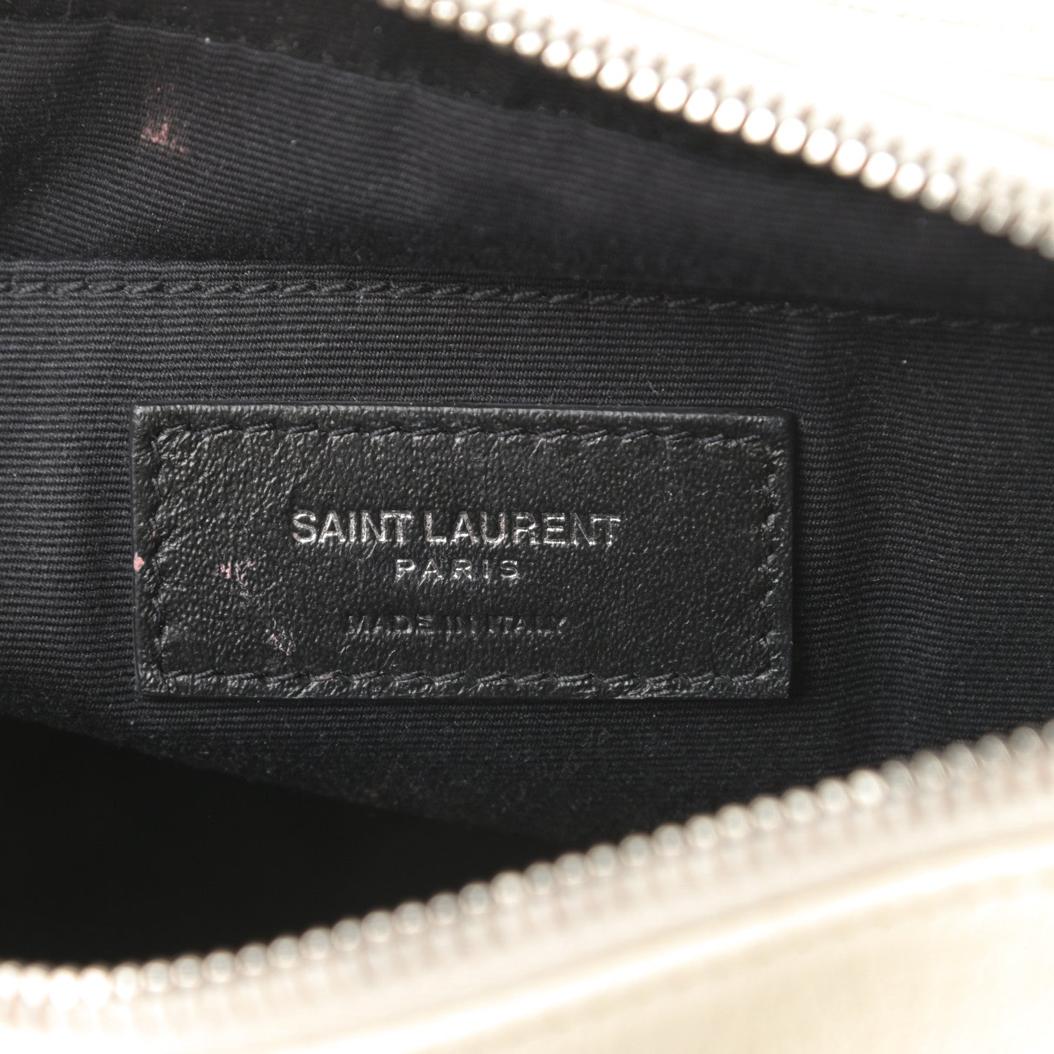 Saint Laurent Lambskin Monogram Small Lou Camera Bag White 6 of 13