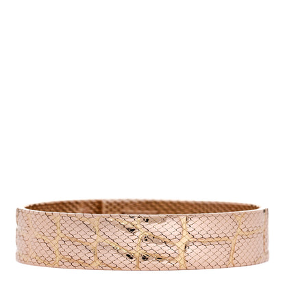 Hermes 18K Rose Gold MM Kelly Milanese Bracelet 2 of 5