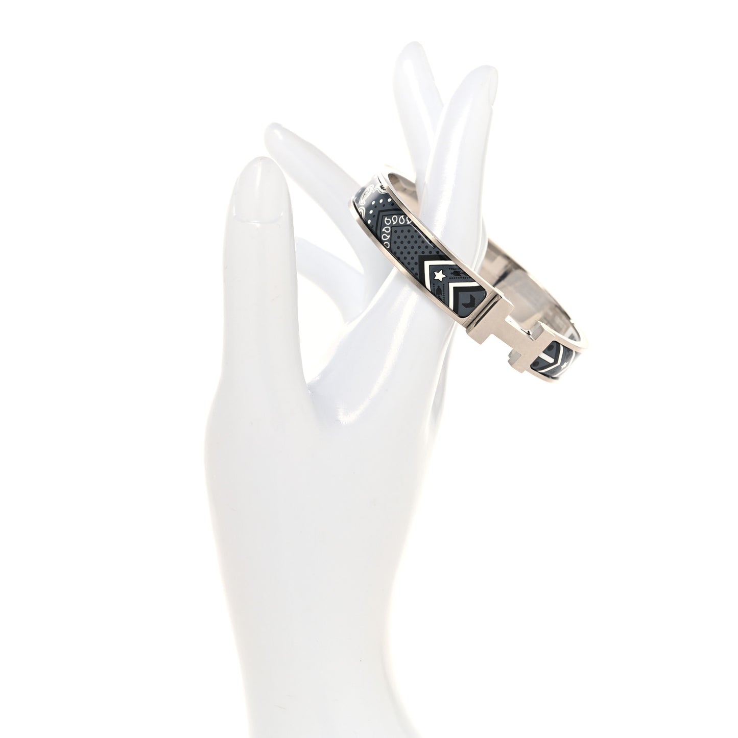 Enamel Bandana Narrow Clic Clac HH Bracelet T5 Grand Classique