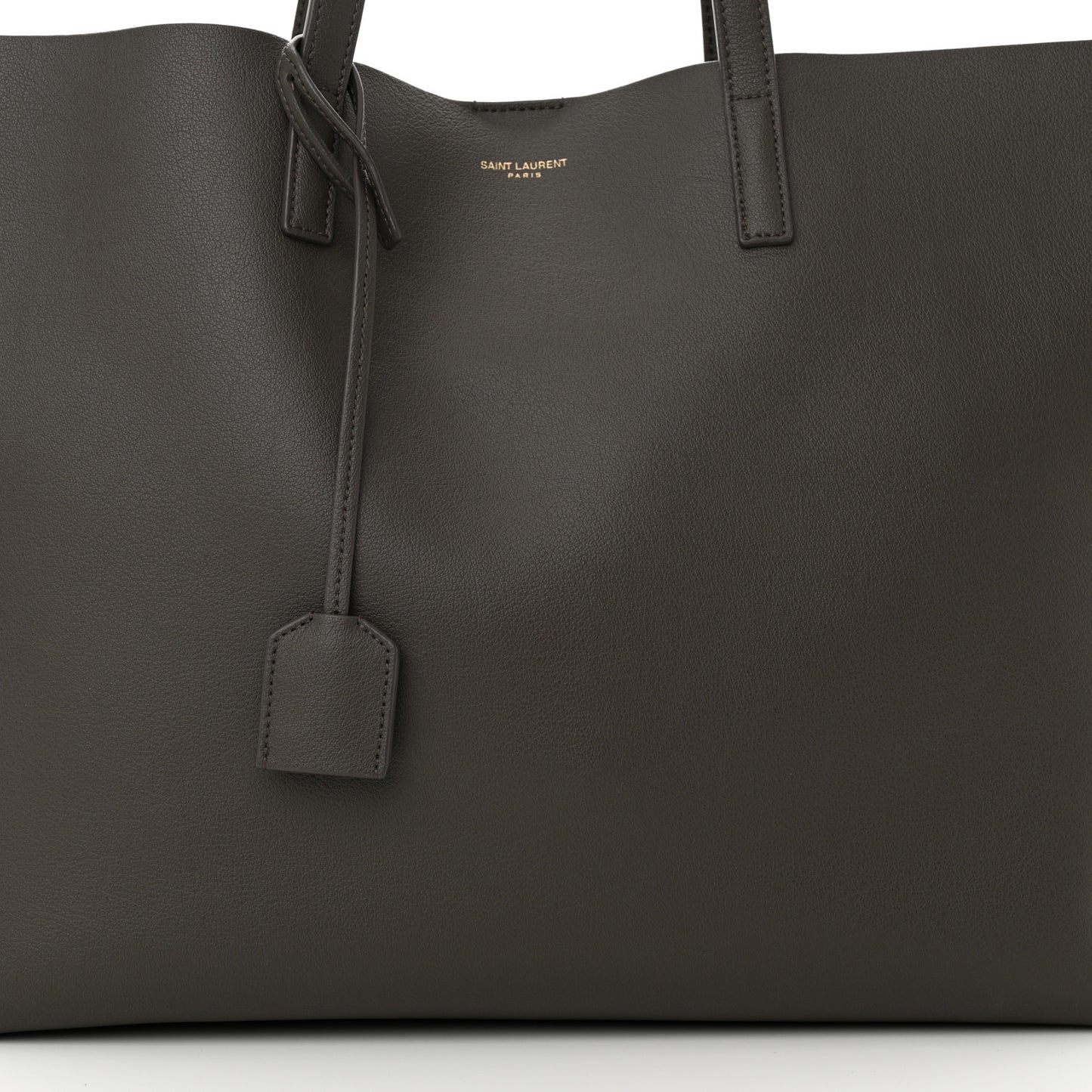 Calfskin Large Shopping Tote Pebble
