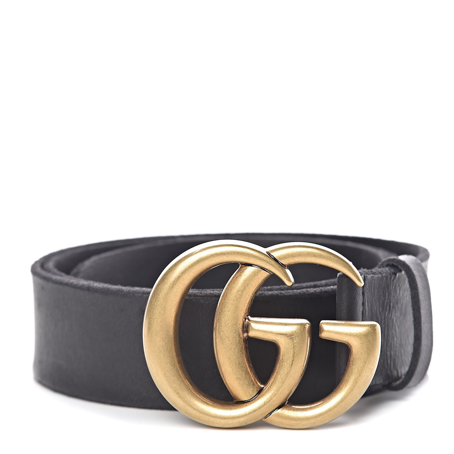 Gucci Faded Calfskin Double G 40mm Belt 90 36 Black 1 of 6