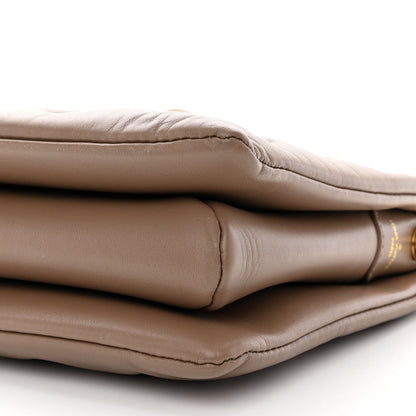 Louis Vuitton Lambskin Embossed Monogram Coussin PM Taupe 11 of 11