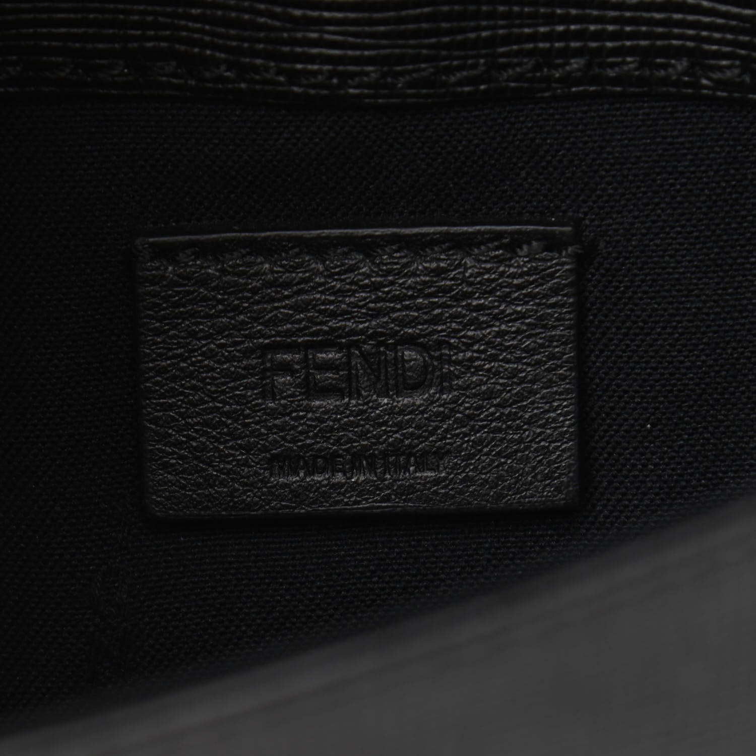 Fendi Vitello Elite Mink Fur Studded Karlito Tube Wallet on Chain Black 6 of 10