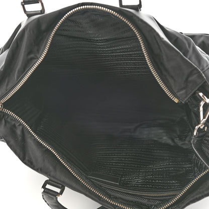 Prada Tessuto Nylon Saffiano Weekender Black 4 of 10