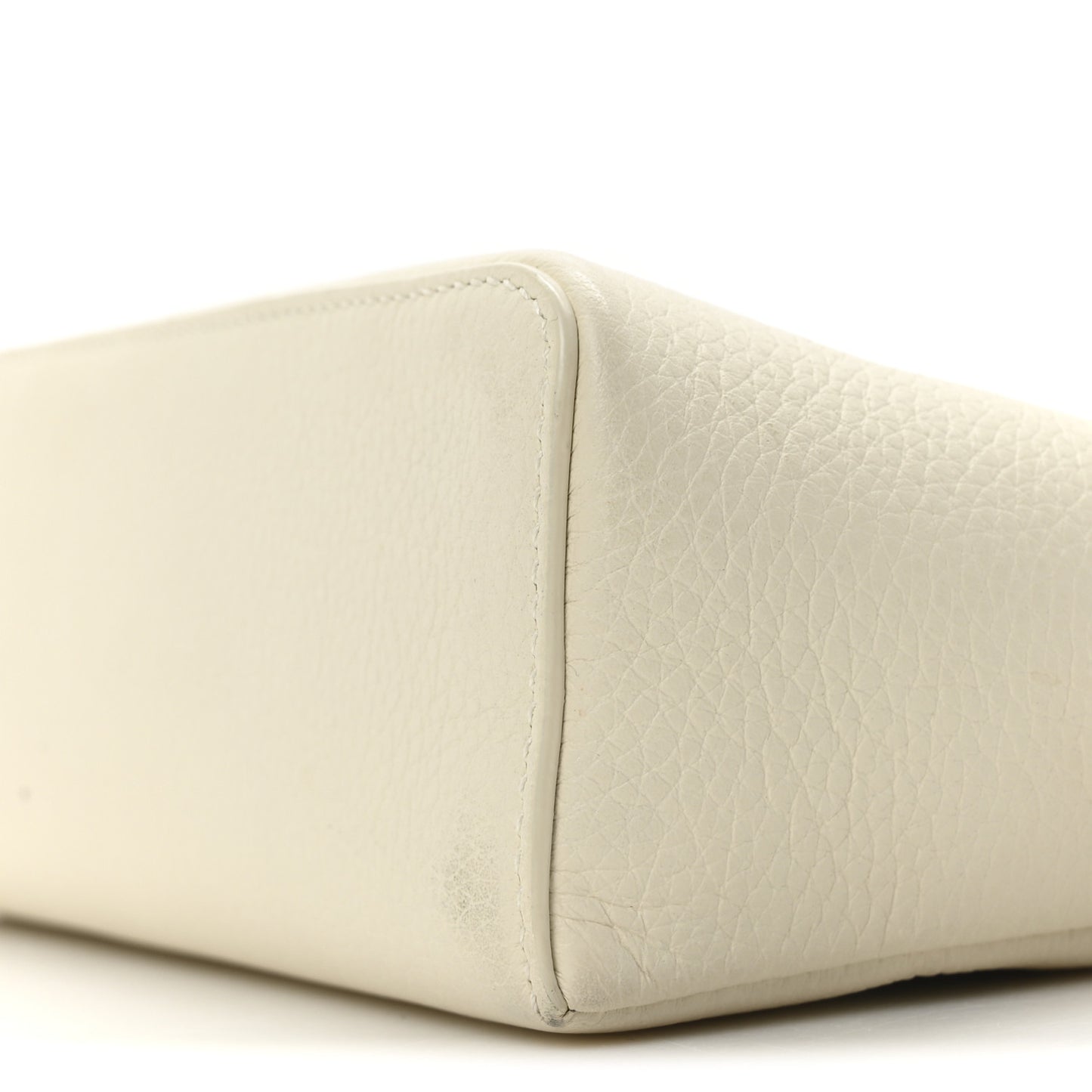 Grained Calfskin L19 Extra Pocket Pouch Whisper White