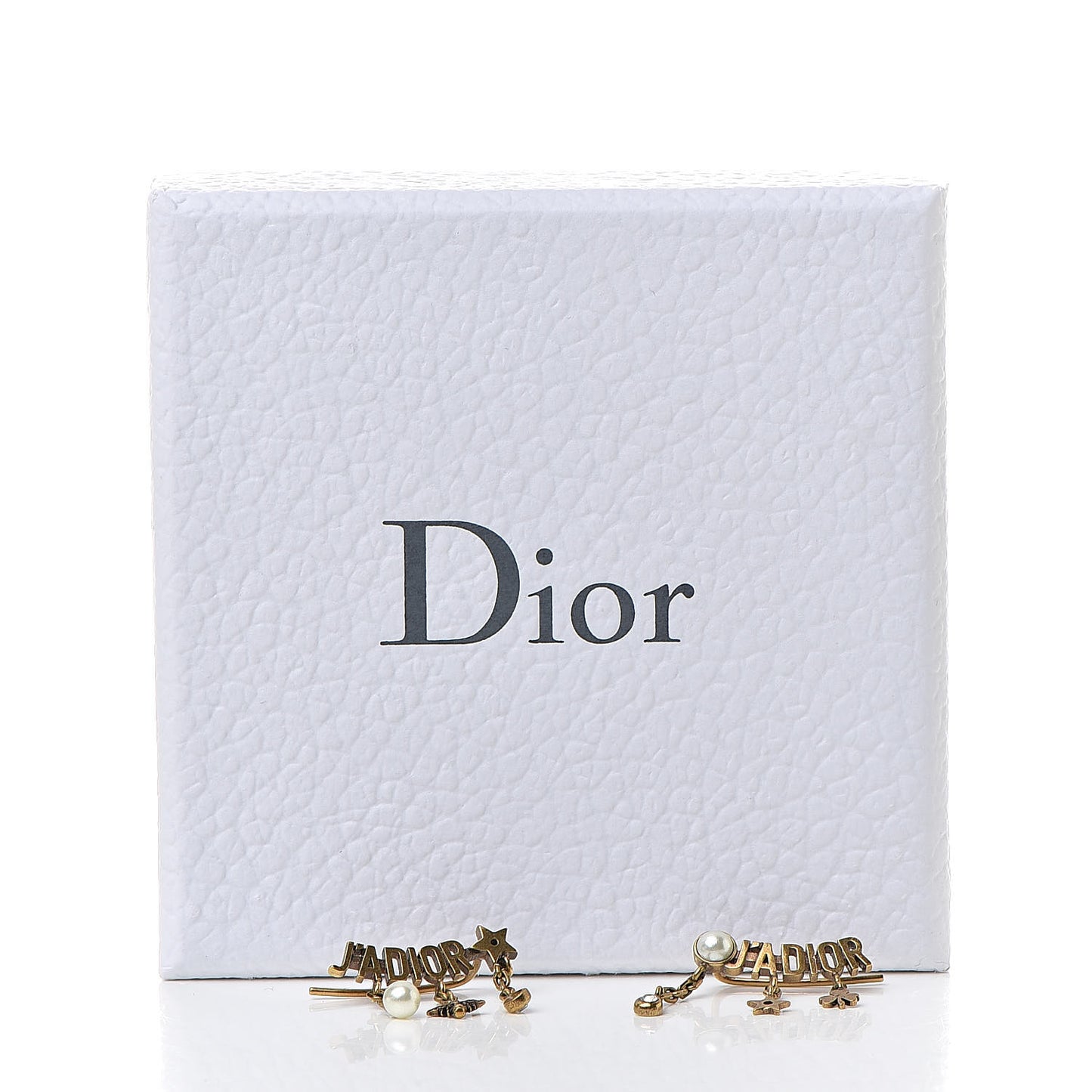 Metal Pearl J'Adior Earrings Aged Gold