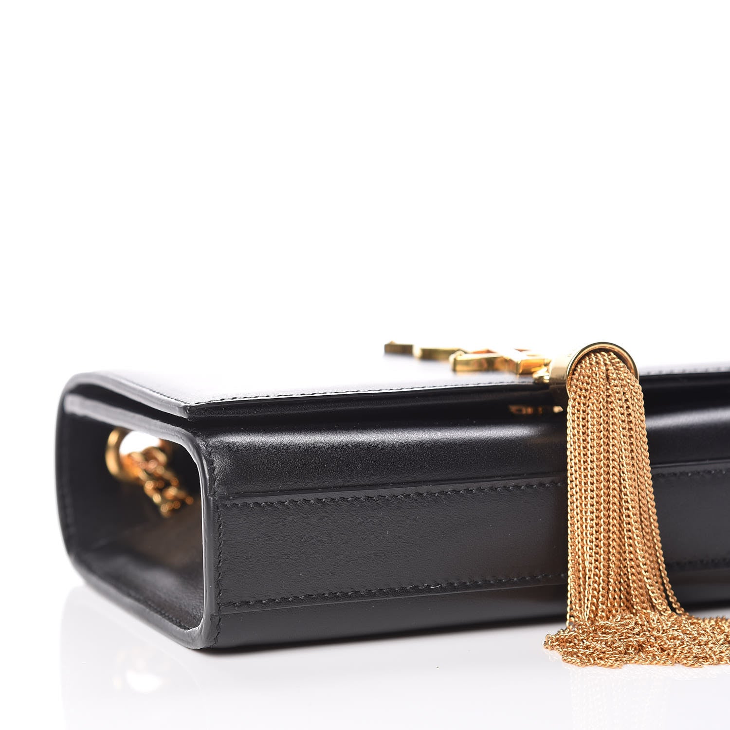 Saint Laurent Calfskin Small Classic Monogram Kate Tassel Satchel Black 8 of 9