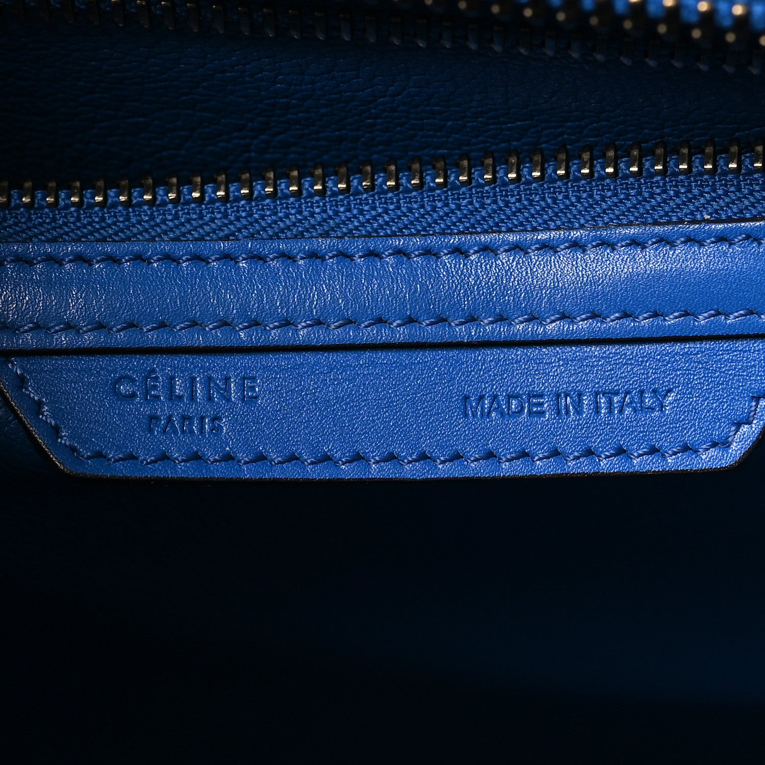 Celine Palmelato Micro Luggage Electric Blue 6 of 13