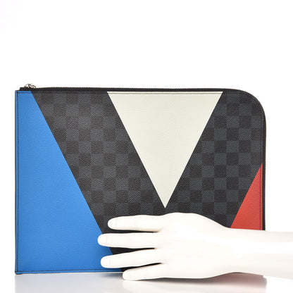 Louis Vuitton Damier Cobalt America's Cup Regatta Poche Documents Portfolio Case 2 of 8