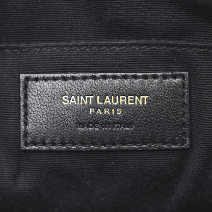 Saint Laurent Metallic Calfskin Matelasse Monogram Lou Camera Bag Platino 6 of 12