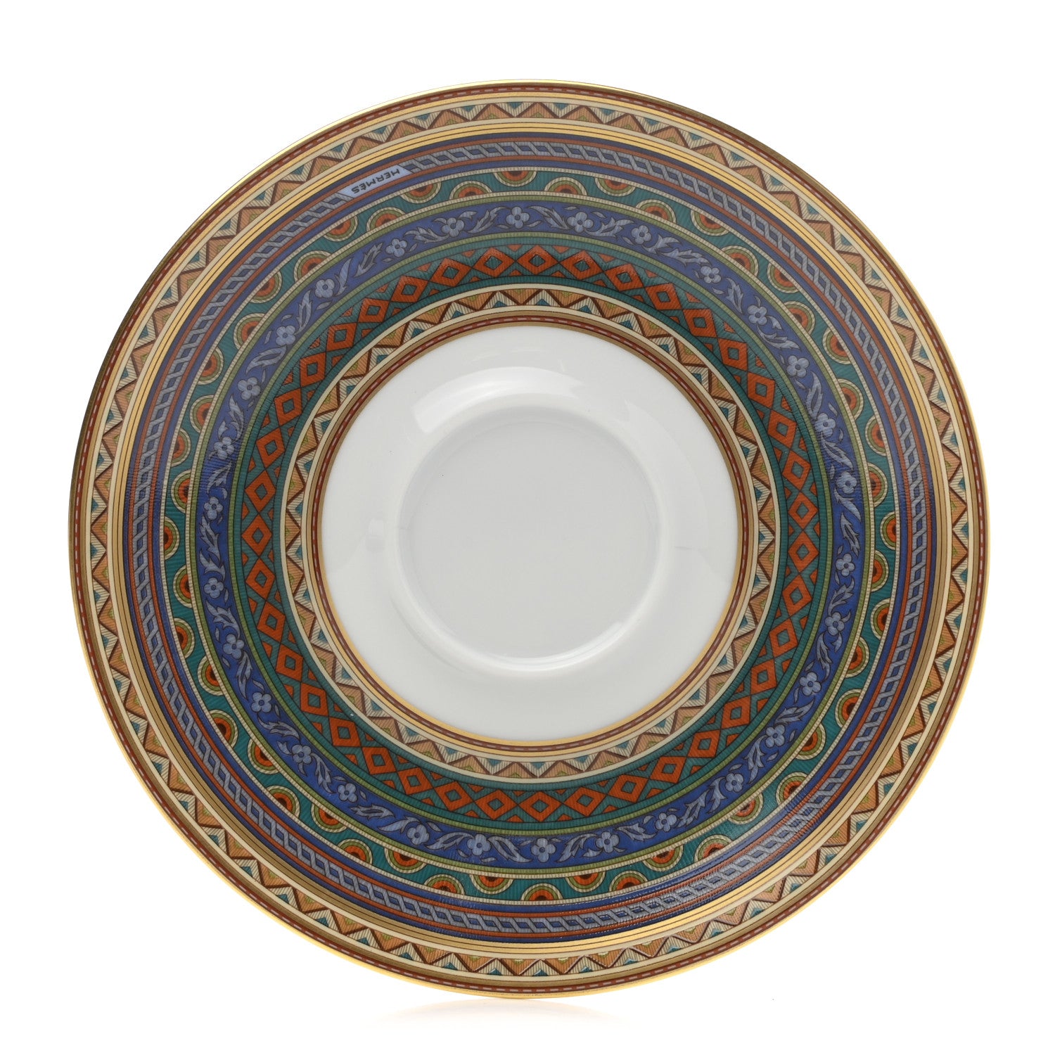 Hermes Porcelain Cheval d'Orient Tea Cup and Saucer 3 of 9