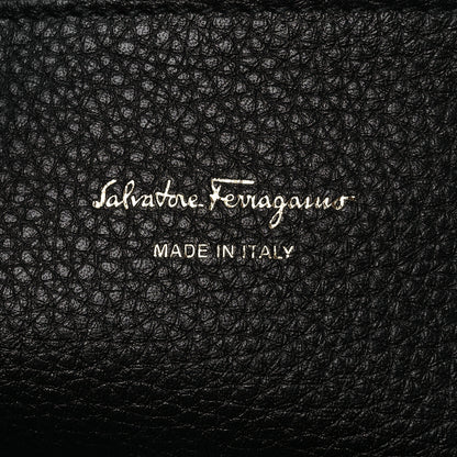 Salvatore Ferragamo Calfskin Large Studio Bag Black 6 of 10