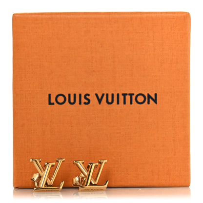 Louis Vuitton Metal LV Iconic Earrings Gold 6 of 6