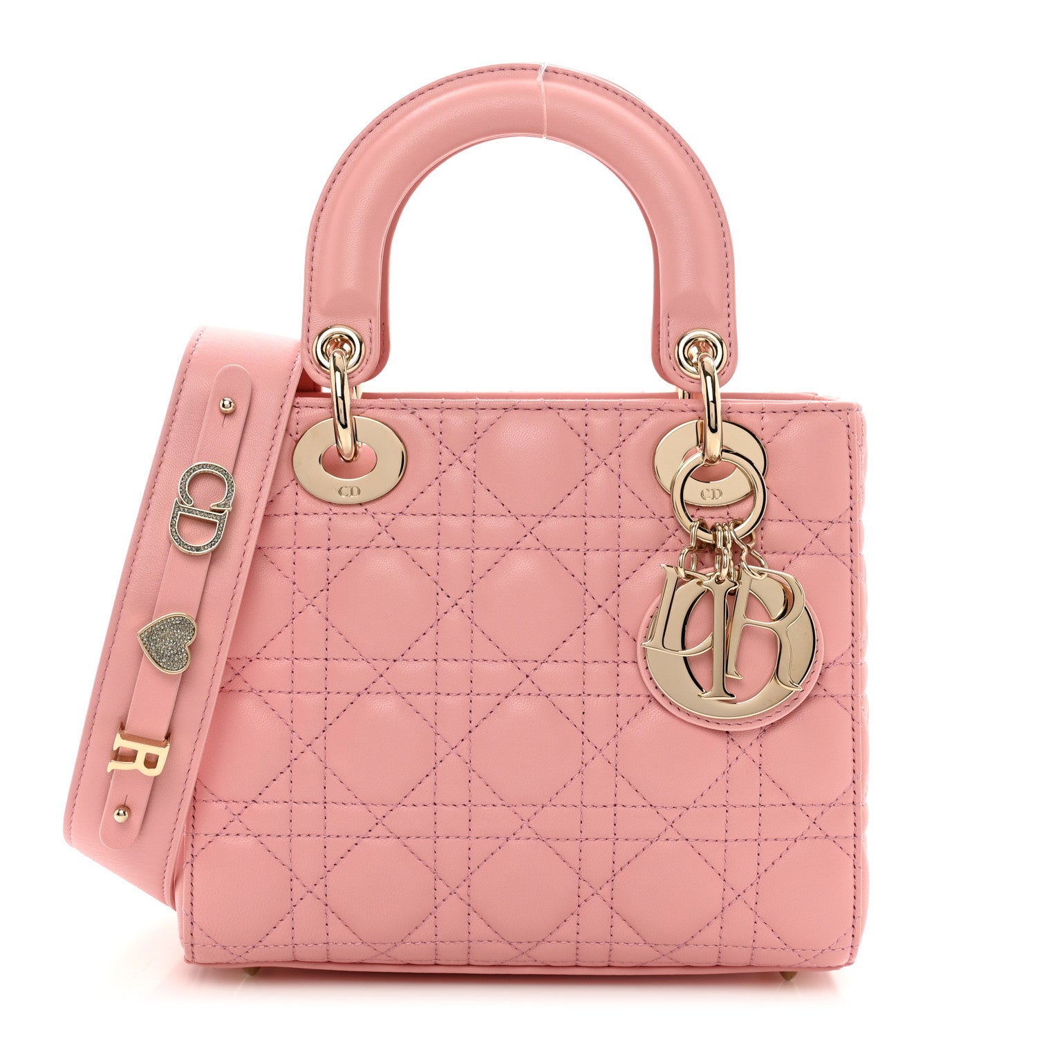 Christian Dior CHRISTIAN DIOR Lambskin Cannage Small My ABC Dior Lady Dior Pink 1 of 9