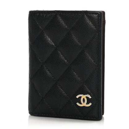 Chanel Caviar Quilted Card Holder Wallet Black 1 of 6