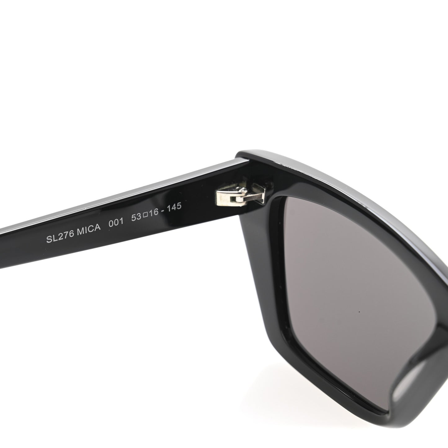 Acetate Mica Cat Eye Sunglasses SL 276 Black