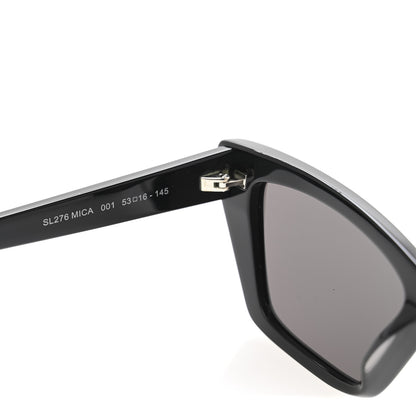 Saint Laurent Acetate Mica Cat Eye Sunglasses SL 276 Black 7 of 8