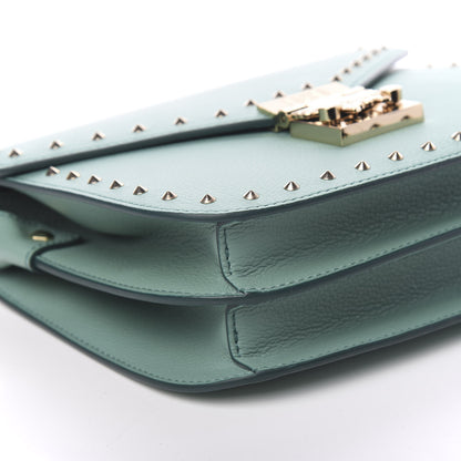 MCM Calfskin Studded Patricia Crossbody Bag Mint 8 of 11