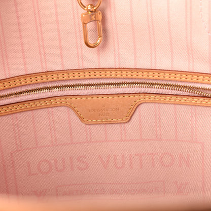Louis Vuitton Damier Azur Neo Neverfull MM Rose Ballerine 10 of 13