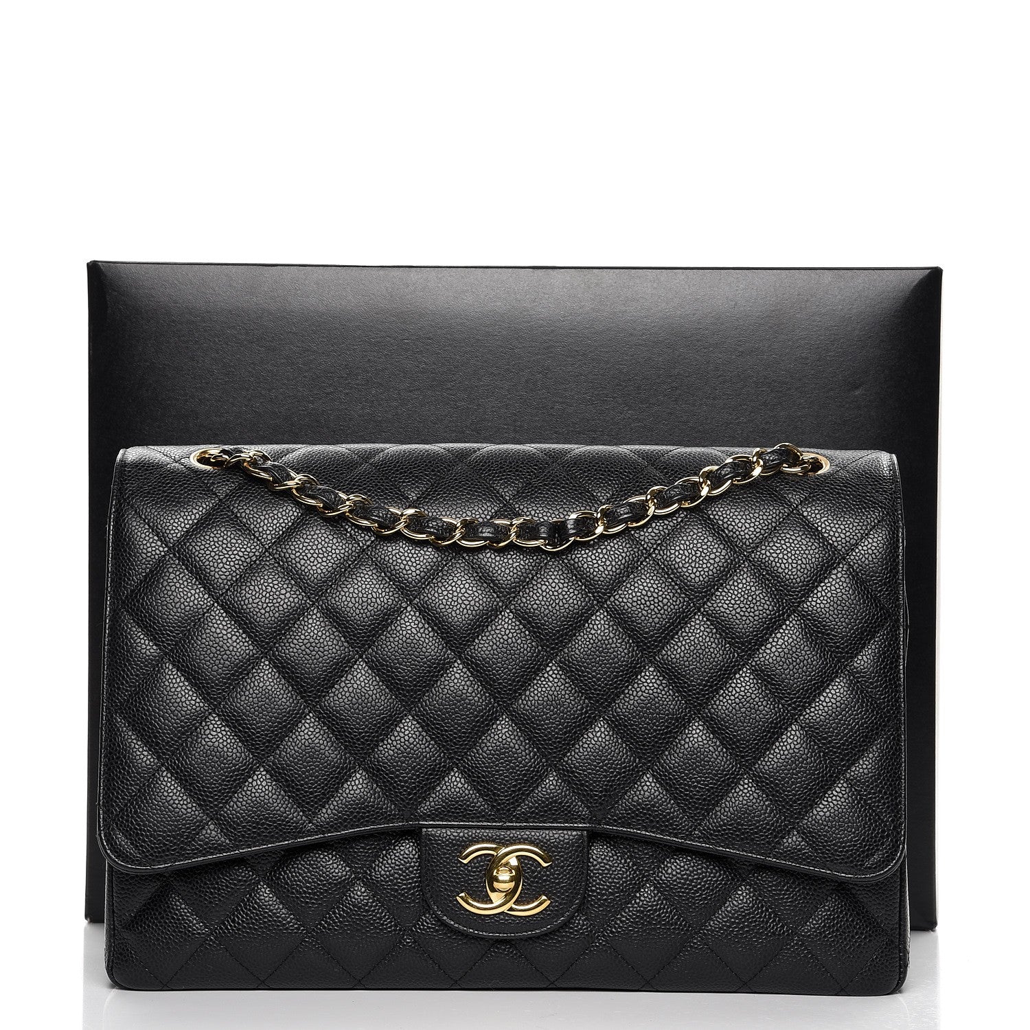 Chanel Caviar Quilted Maxi Double Flap Black 11 of 11