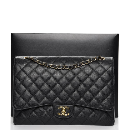 Chanel Caviar Quilted Maxi Double Flap Black 11 of 11