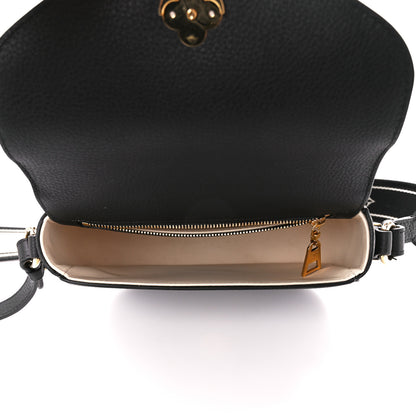 Louis Vuitton Grained Calfskin LV Pont 9 Soft PM Black 5 of 11