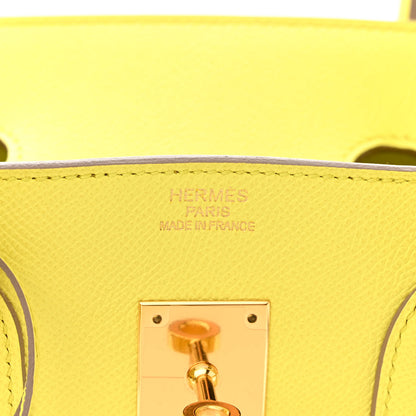 Hermes Epsom Birkin 35 Lime 6 of 12