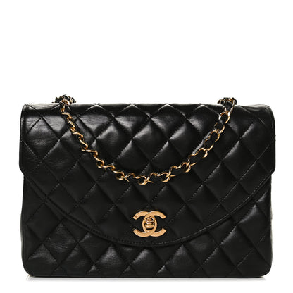 Chanel Lambskin Quilted Small Single Flap Black 1 of 14