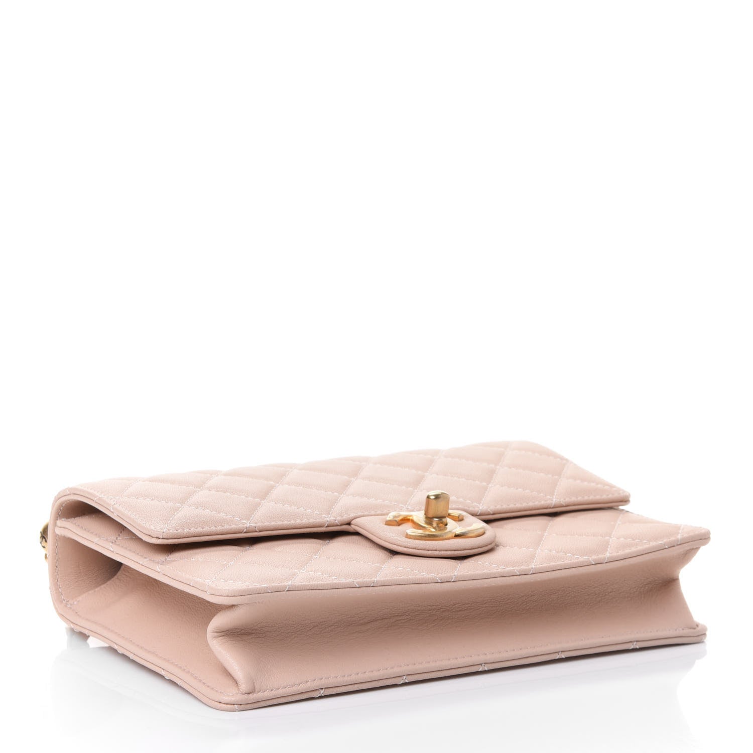 Chanel Lambskin Quilted Small Chic Pearls Flap Beige 3 of 4