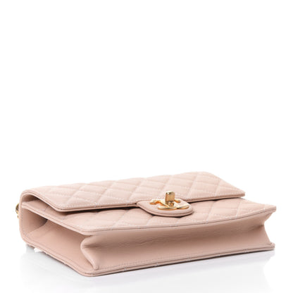 Chanel Lambskin Quilted Small Chic Pearls Flap Beige 3 of 4