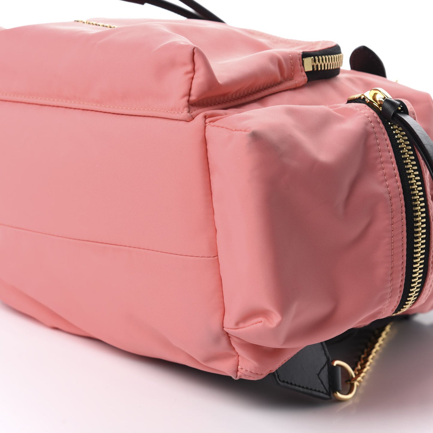 Nylon Medium Rucksack Backpack Bright Coral Pink