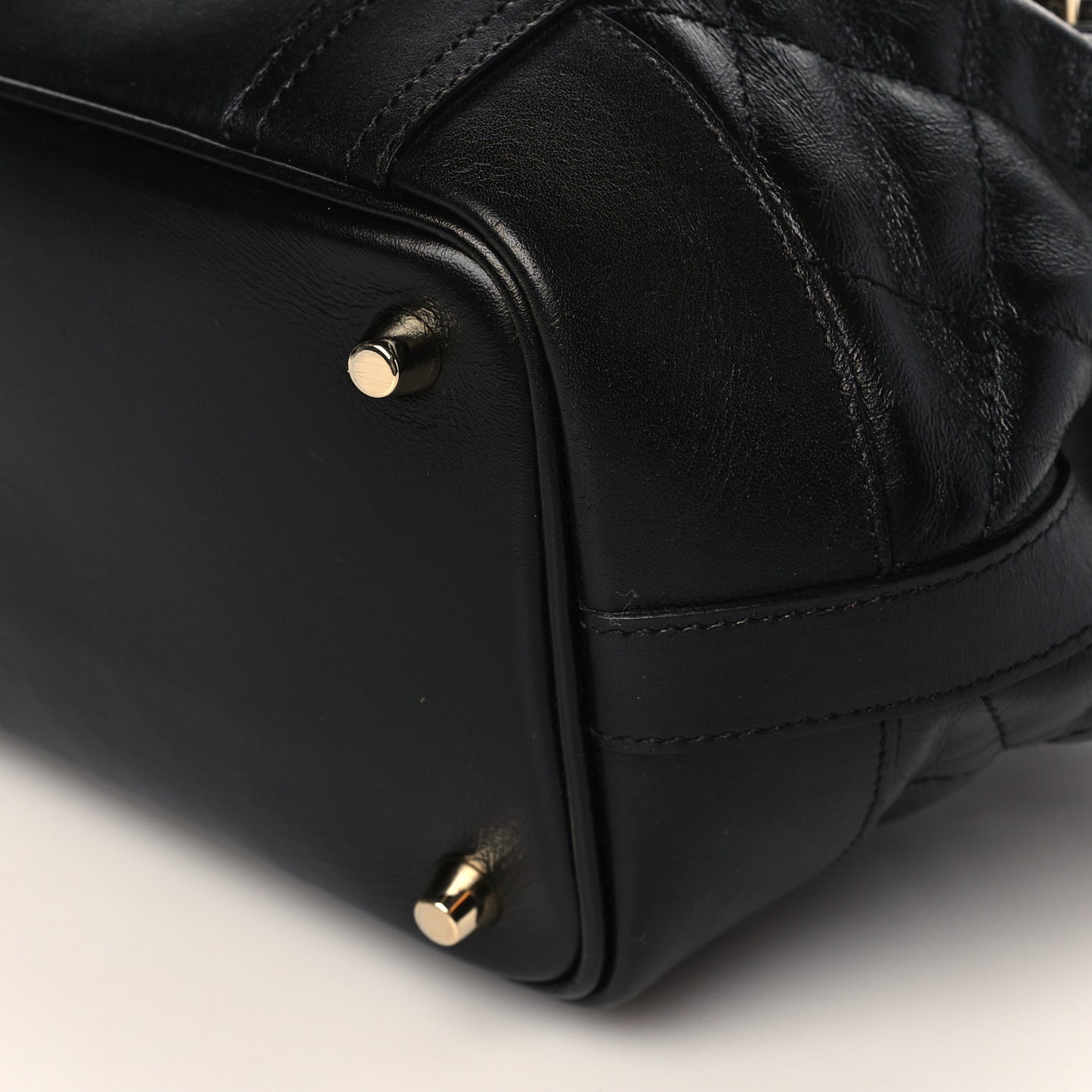 Calfskin Quilted Baby Beaton Black