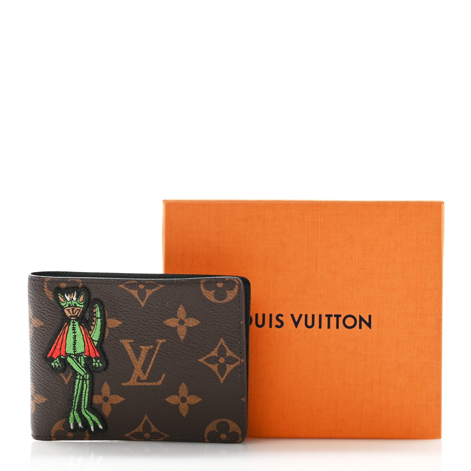 Louis Vuitton Monogram Embroidered Cartoon LV Friends Slender Wallet 9 of 9