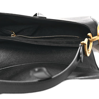 Christian Dior Grained Calfskin Saddle Bag Black 5 of 12