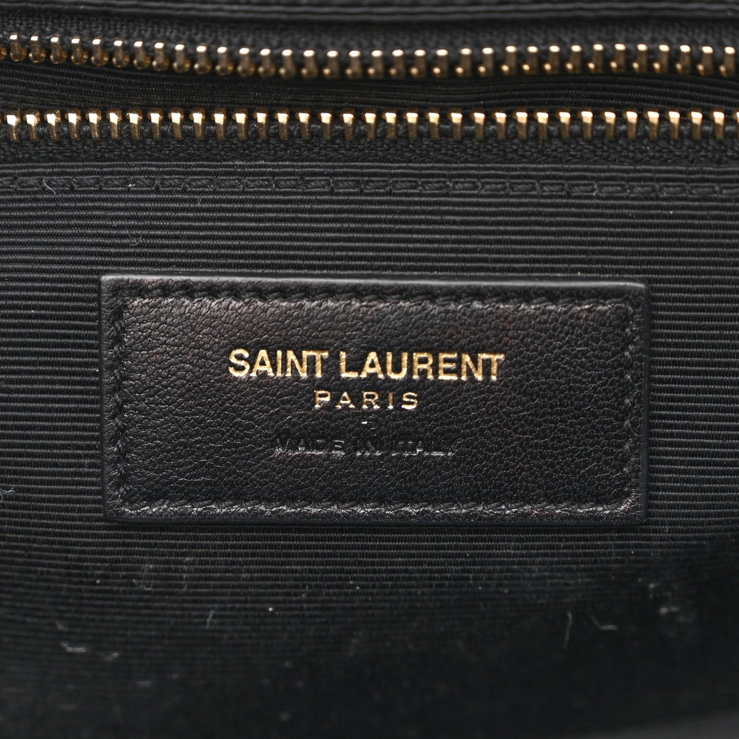 Grain De Poudre Matelasse Chevron Large Monogram Satchel Black