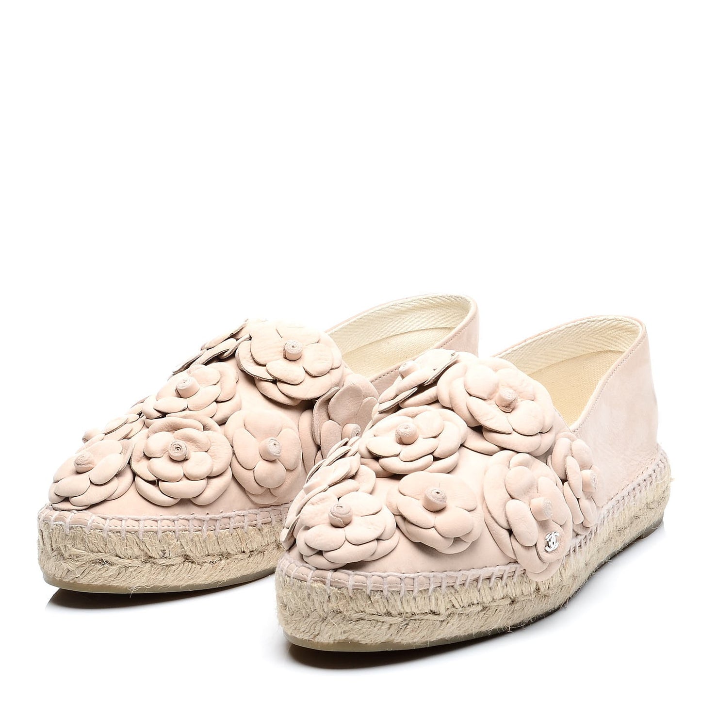 Suede Camellia CC Espadrilles 39 Pink