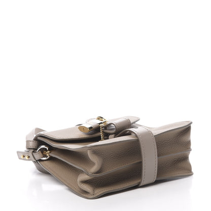 Chloe Shiny Grained Calfskin Small Aby Day Shoulder Bag Motty Grey 5 of 12