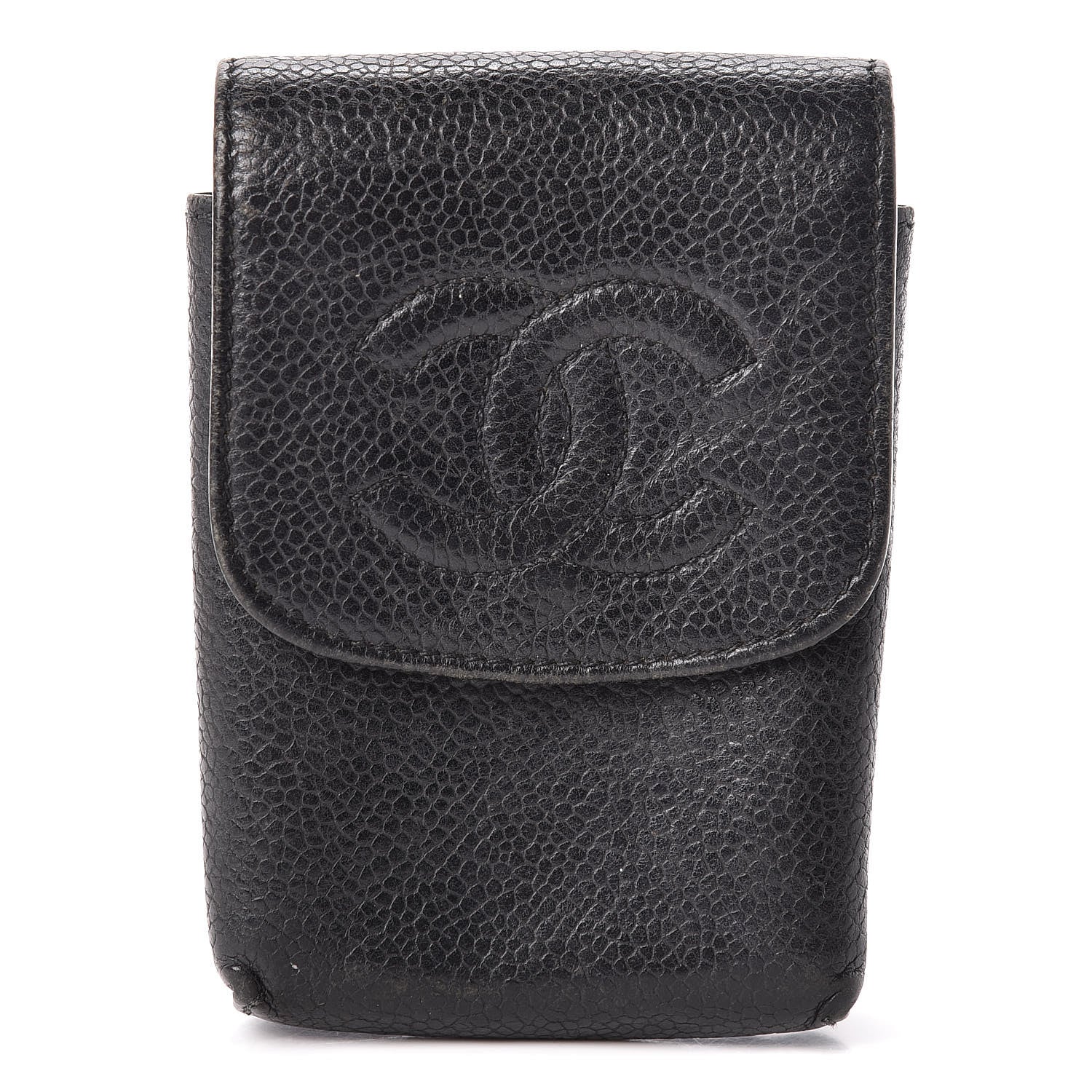 Chanel Caviar Cigarette Case Black 1 of 14