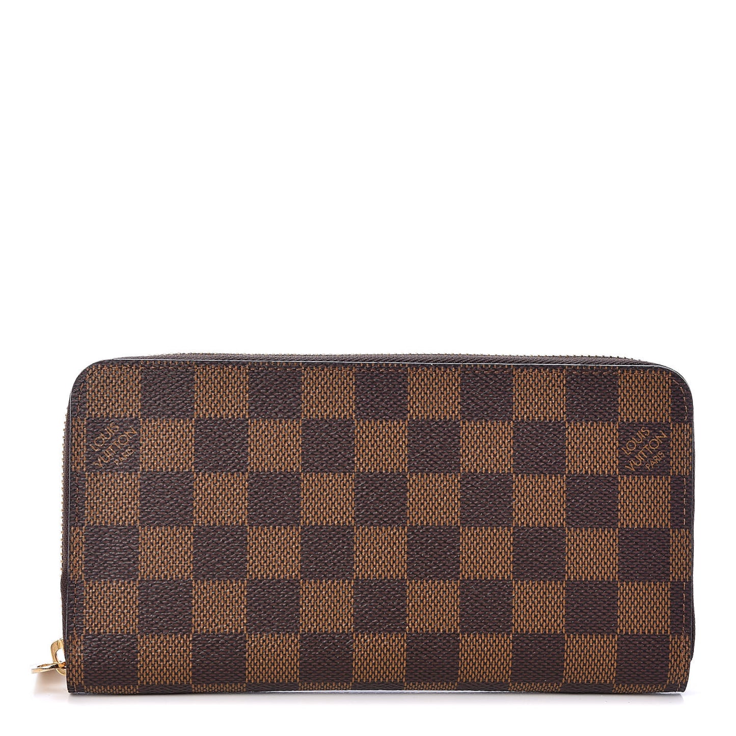 Damier Ebene Zippy Wallet Rose Ballerine