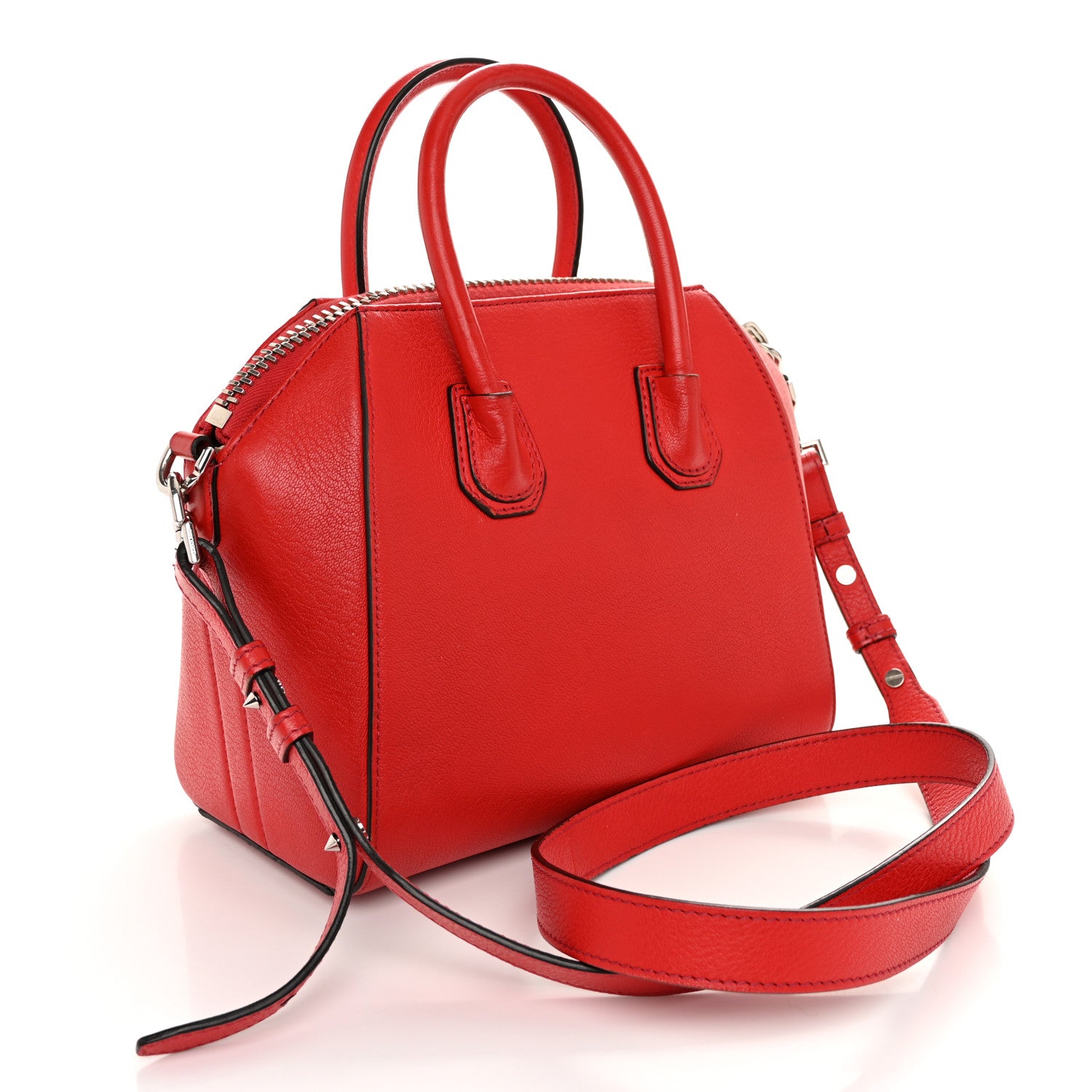 Givenchy Sugar Goatskin Mini Antigona Pop Red 3 of 15