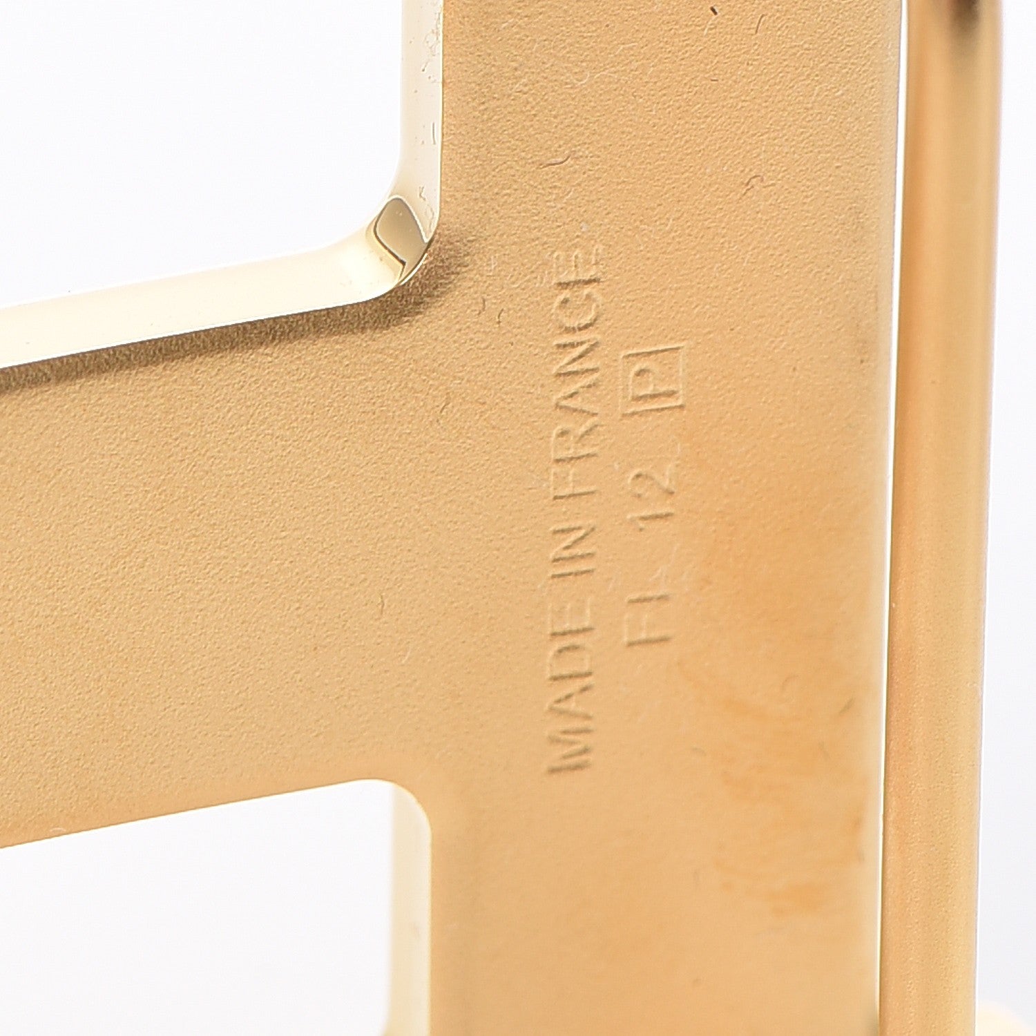 Hermes Polished 32mm H Belt Buckle Gold 3 of 5