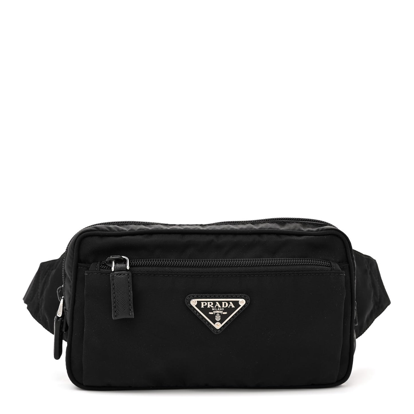 Re-Nylon Saffiano Belt Bag Black